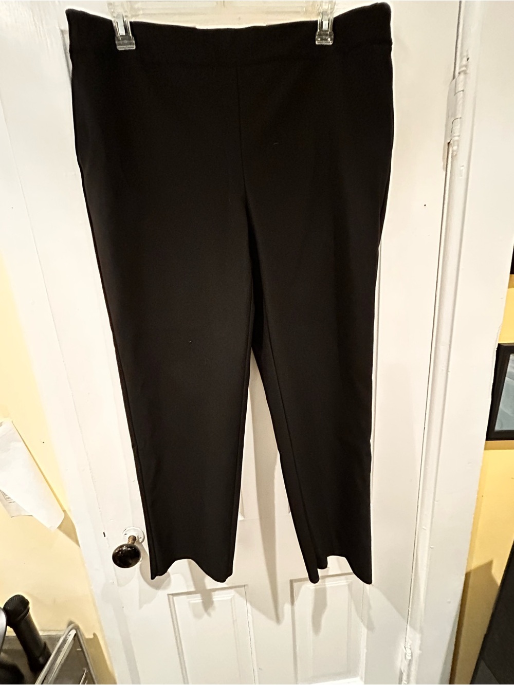 Rachel Zoe Black Straight-Leg Pants